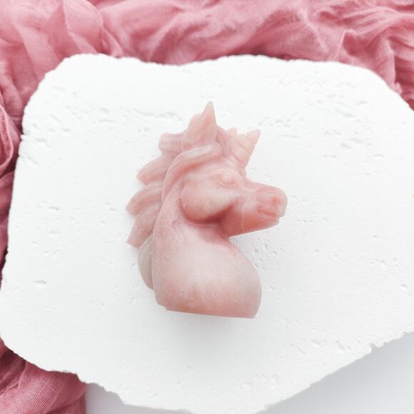Pink Opal Unicorn Crystal Carving - Picture 5 of 8